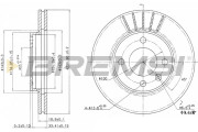 CD6175V Brzdový kotouč BREMSI