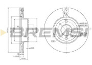CD6178V Brzdový kotouč BREMSI