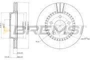 CD6190V Brzdový kotouč BREMSI