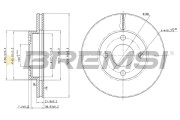 CD6193V Brzdový kotouč BREMSI
