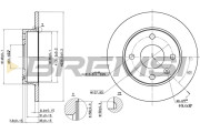 CD6208S Brzdový kotouč BREMSI