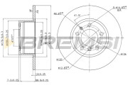 CD6210S Brzdový kotouč BREMSI