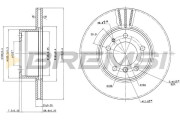 CD6211V Brzdový kotouč BREMSI