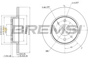 CD6215S Brzdový kotouč BREMSI