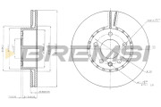 CD6217V Brzdový kotouč BREMSI