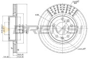 CD6228V Brzdový kotouč BREMSI