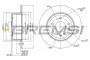 CD6239S Brzdový kotouč BREMSI