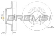 CD6246S Brzdový kotouč BREMSI