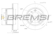 CD6247S Brzdový kotouč BREMSI