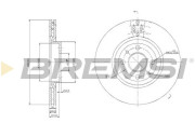 CD6252V Brzdový kotouč BREMSI