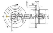 CD6259V Brzdový kotouč BREMSI