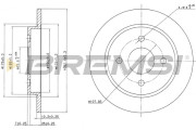 CD6281S Brzdový kotouč BREMSI