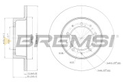 CD6283S Brzdový kotouč BREMSI