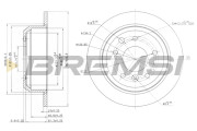 CD6287S Brzdový kotouč BREMSI
