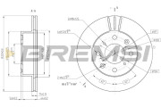 CD6289V Brzdový kotouč BREMSI