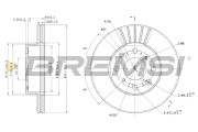 CD6294V Brzdový kotouč BREMSI