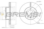CD6295V Brzdový kotouč BREMSI