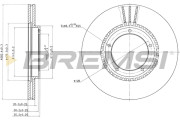 CD6312V Brzdový kotouč BREMSI