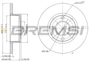 CD6318S Brzdový kotouč BREMSI