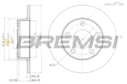 CD6323S Brzdový kotouč BREMSI