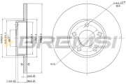 CD6324S Brzdový kotouč BREMSI