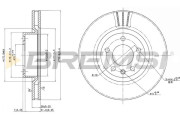 CD6330V Brzdový kotouč BREMSI