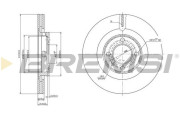 CD6339V Brzdový kotouč BREMSI