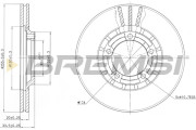CD6349V Brzdový kotouč BREMSI