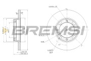 CD6358S Brzdový kotouč BREMSI
