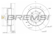 CD6360S Brzdový kotouč BREMSI