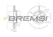 CD6369V Brzdový kotouč BREMSI