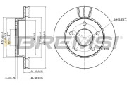 CD6370V Brzdový kotouč BREMSI