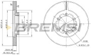 CD6385V Brzdový kotouč BREMSI