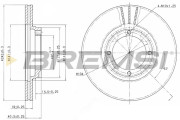 CD6389V Brzdový kotouč BREMSI