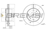 CD6390V Brzdový kotouč BREMSI
