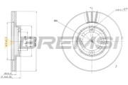 CD6394V Brzdový kotouč BREMSI