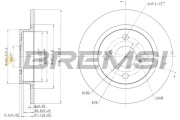 CD6401S Brzdový kotouč BREMSI