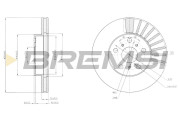 CD6403V Brzdový kotouč BREMSI
