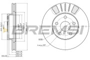 CD6411V Brzdový kotouč BREMSI
