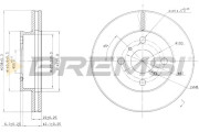 CD6413V Brzdový kotouč BREMSI
