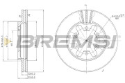 CD6421V Brzdový kotouč BREMSI