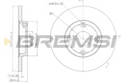 CD6422S Brzdový kotouč BREMSI