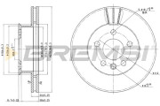 CD6427V Brzdový kotouč BREMSI