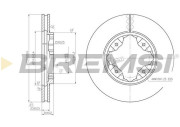 CD6450V Brzdový kotouč BREMSI