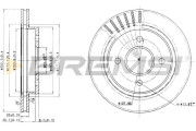 CD6479V Brzdový kotouč BREMSI