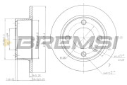 CD6490S Brzdový kotouč BREMSI