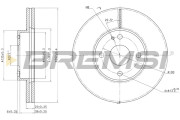 CD6495V Brzdový kotouč BREMSI