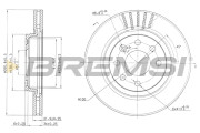 CD6510V Brzdový kotouč BREMSI