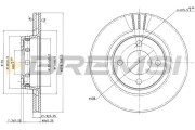 CD6517V Brzdový kotouč BREMSI