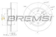 CD6525S Brzdový kotouč BREMSI